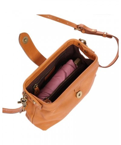 Women's Genuine Leather Shoulder Bag Retro Crossbody Purse with Adjustable Straps Clutch Messenger Wallet for Travel Brown $3...