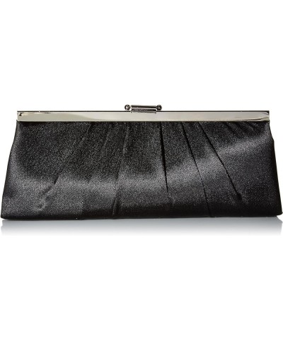 Blaire Women's Satin Frame Evening Clutch Bag Purse with Shoulder Chain Included Black Tie $23.19 Evening Bags