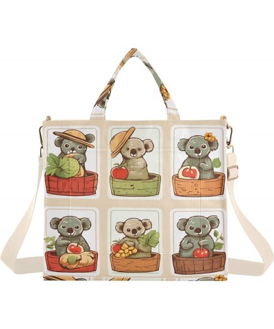 Koala Collection Version Women's Tote Handbags Top Handle Satchel Shoulder Bag Crossbody Bag M $12.90 Totes