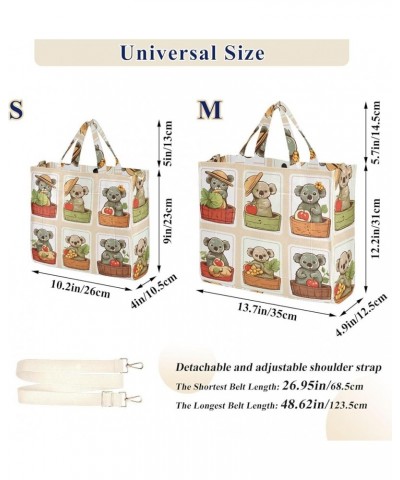 Koala Collection Version Women's Tote Handbags Top Handle Satchel Shoulder Bag Crossbody Bag M $12.90 Totes