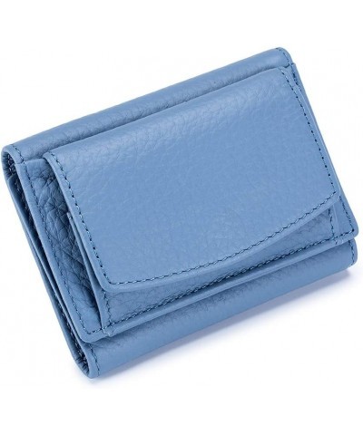 NC Mini Womens Genuine Leather Wallet RFID Blocking Bifold Secure,Coin Purse Wallet,Multi-Card Slot Purse,Blue Blue $17.13 Wa...