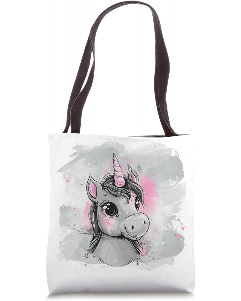 Cute Unicorn Dress Kids Daughter Woman Design Girls Unicorn Tote Bag $11.54 Totes