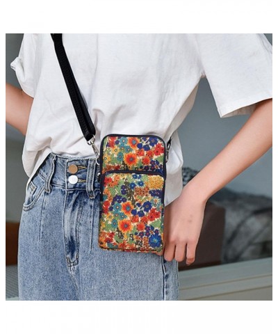 Phone Bag Pocket Wallet Portable Fashion Crossbody Adjustable Strap Zipper Purse Shoulder Bag for Female Male Jogging Colorfu...