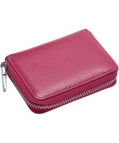 Cash with Zipper Leather Credit Holder womens wallets Small Accordion Wallet id holder secure holder bag small case card wall...