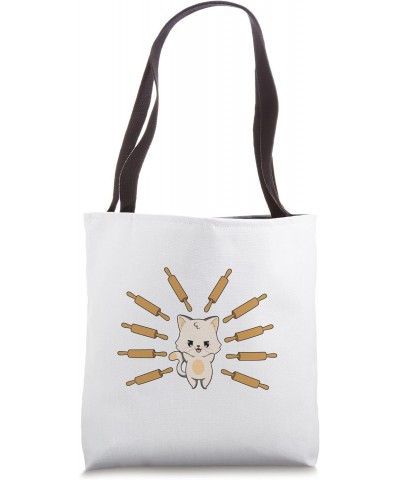 Cat Baker for Women Men Kids Cupcake Tote Bag $14.76 Totes