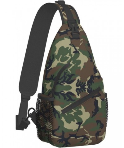 Camo Lightweight Sling Backpack Bag Travel Hiking Small Backpack For Women Men $12.03 Backpacks