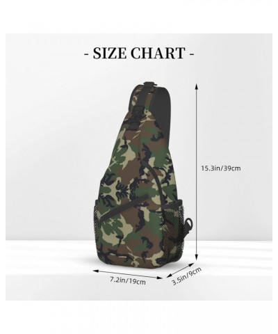 Camo Lightweight Sling Backpack Bag Travel Hiking Small Backpack For Women Men $12.03 Backpacks