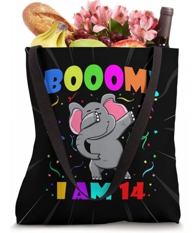 Dabbing Elephant - Booom! I Am 14 Boys Girls 14th Birthday Tote Bag $12.71 Totes