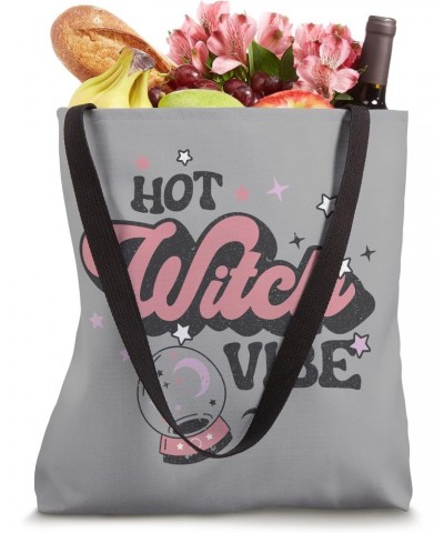 Hot Witch Vibe Celestial Mystical Halloween Pun Quote Funny Tote Bag $13.91 Totes