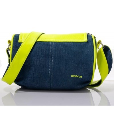 Cute Button Cover Bag New Preppy Retro Denim Girls Shoulder Bag Female Jeans Personalized Women's Handbag Green $22.55 Should...