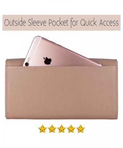 Women RFID Blocking Genuine Leather Bifold Wallet-Clutch For Women-Shield Against Identity Theft Saffiano Rose Pink $15.76 Wa...