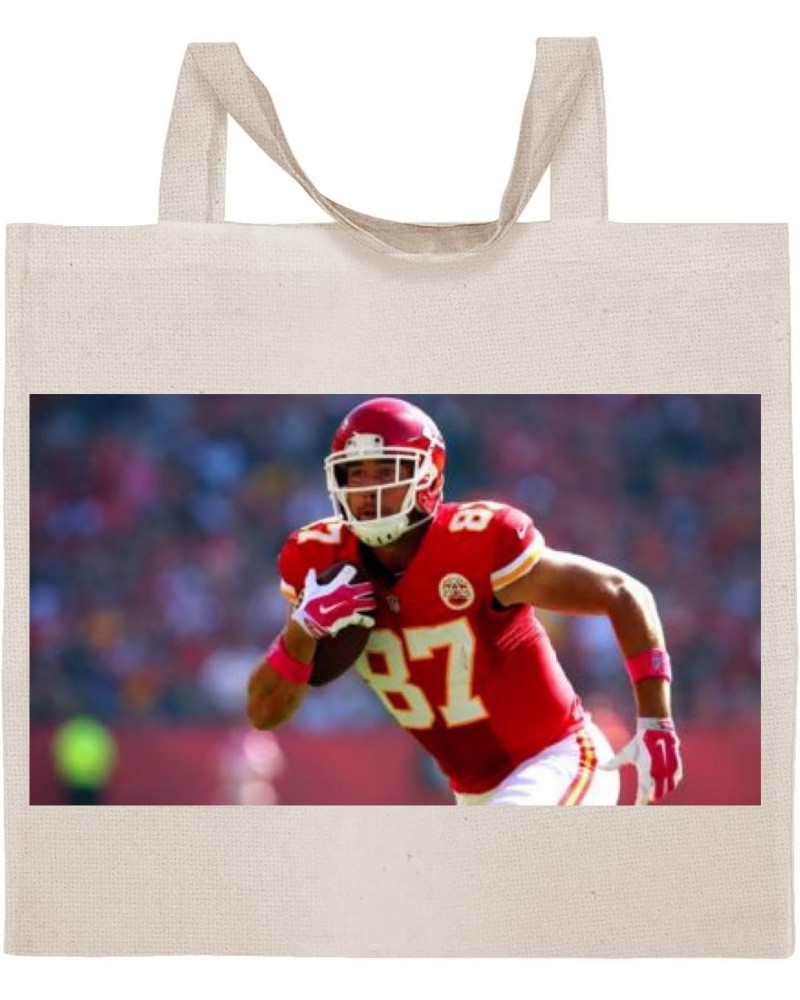 Travis Kelce - Cotton Photo Canvas Grocery Tote Bag IDPP804440 $19.71 Totes