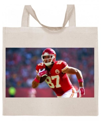 Travis Kelce - Cotton Photo Canvas Grocery Tote Bag IDPP804440 $19.71 Totes