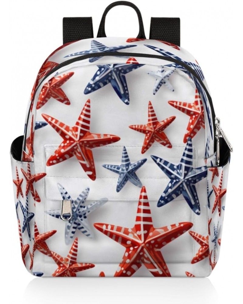 Starfish Print Small Backpack for Women Ladies Mini Backpack Travel Casual Backpack Purse Satchel Daypack $17.53 Backpacks