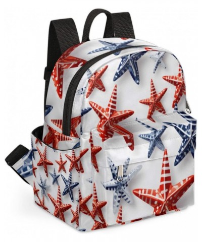 Starfish Print Small Backpack for Women Ladies Mini Backpack Travel Casual Backpack Purse Satchel Daypack $17.53 Backpacks