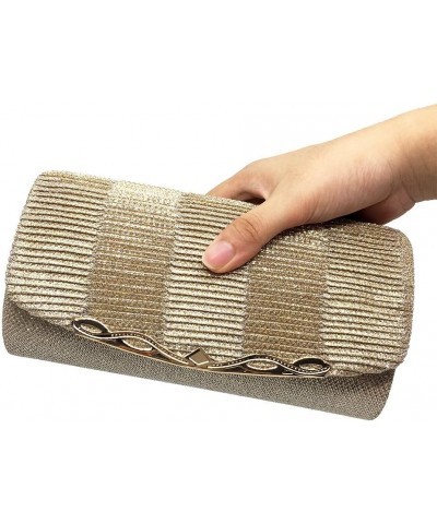 Shiny Women Evening Bag Glitter Party Handbag Wedding Clutch With Chain $10.57 Evening Bags