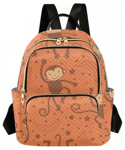 Travel Backpack Purse for Women Fashion Anti-theft Work Casual Monkey Orange Cute Daypack Shoulder Bag Medium Size Medium $17...