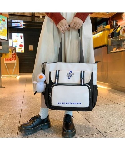 Large volume casual fashion classic messenger bag shoulder bag crossbody bag for men and women Black $18.86 Crossbody Bags