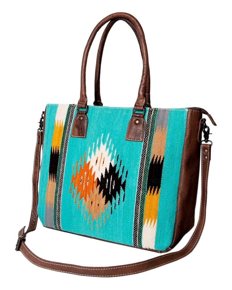 American Darling Tote Saddle Blanket Genuine Leather women bag western handbag purse Adbg1005f $64.08 Totes