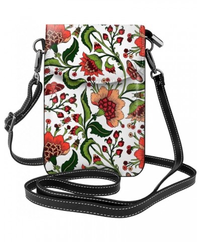 Doodle Sunflower Small Crossbody Bags for Women PU Leather Phone Purse Mini Cell Phone Purse with Card Slots Doodle Flowers $...