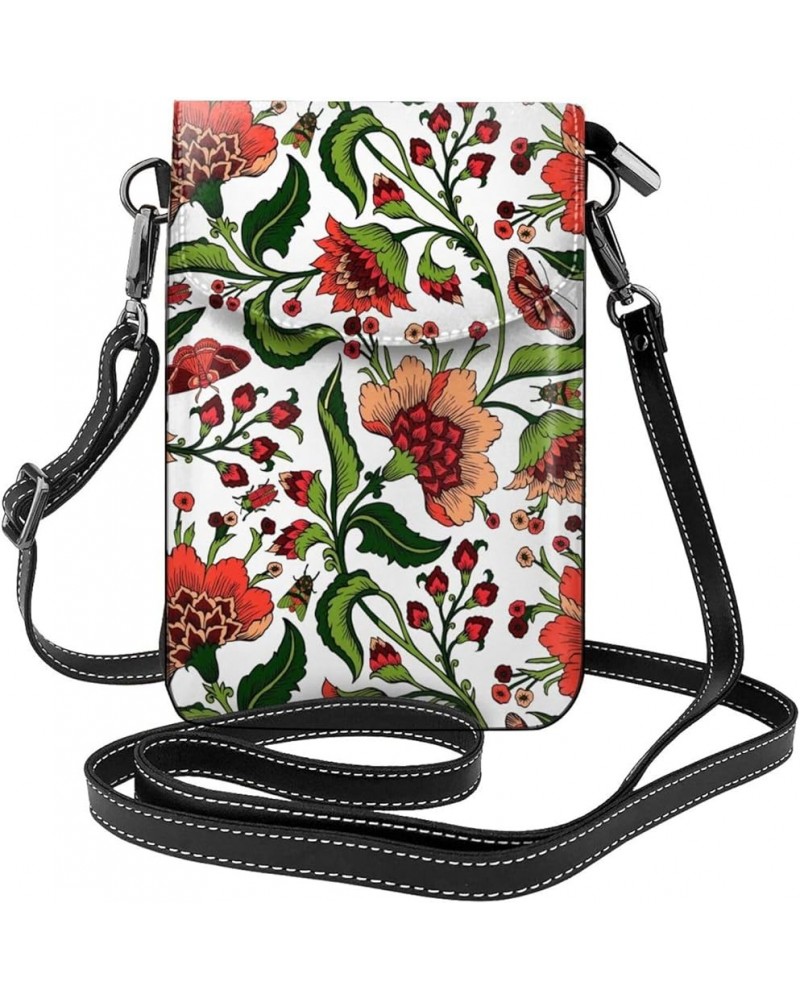 Doodle Sunflower Small Crossbody Bags for Women PU Leather Phone Purse Mini Cell Phone Purse with Card Slots Doodle Flowers $...