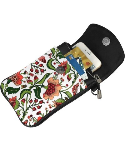 Doodle Sunflower Small Crossbody Bags for Women PU Leather Phone Purse Mini Cell Phone Purse with Card Slots Doodle Flowers $...