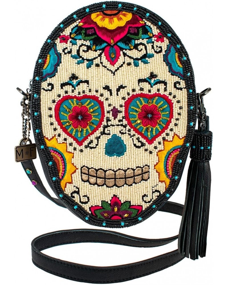 Sweet Calavera Leather Crossbody Sugar Skull Handbag, Multi $67.06 Crossbody Bags