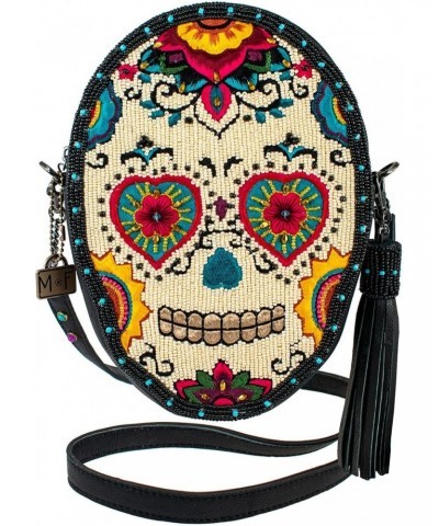 Sweet Calavera Leather Crossbody Sugar Skull Handbag, Multi $67.06 Crossbody Bags