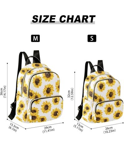 Sunflower Polka Dot Flower Floral Mini Backpack Purse for Women Travel Bag Fashion Daypack Back Pack Shoulder Bag Multicolor ...