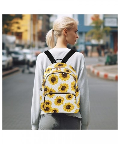 Sunflower Polka Dot Flower Floral Mini Backpack Purse for Women Travel Bag Fashion Daypack Back Pack Shoulder Bag Multicolor ...