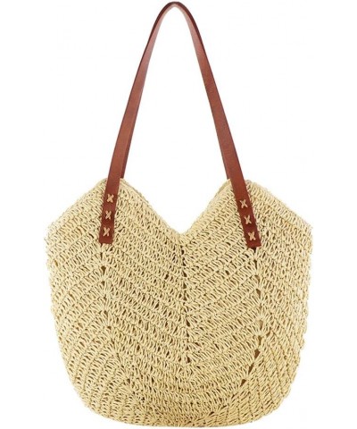 Straw Tote Bag - Straw Purses and Handbags for Women Summer Woven Beach Bag Beige $11.65 Totes