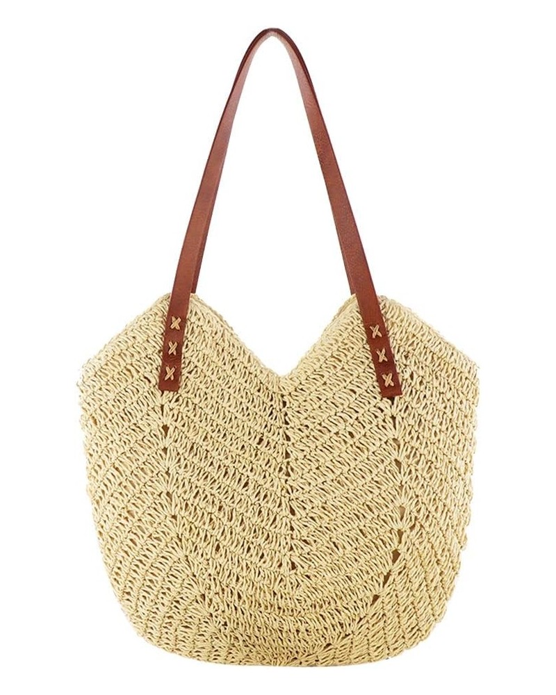 Straw Tote Bag - Straw Purses and Handbags for Women Summer Woven Beach Bag Beige $11.65 Totes