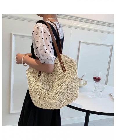 Straw Tote Bag - Straw Purses and Handbags for Women Summer Woven Beach Bag Beige $11.65 Totes