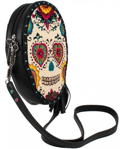 Sweet Calavera Leather Crossbody Sugar Skull Handbag, Multi $67.06 Crossbody Bags