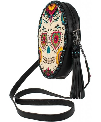 Sweet Calavera Leather Crossbody Sugar Skull Handbag, Multi $67.06 Crossbody Bags