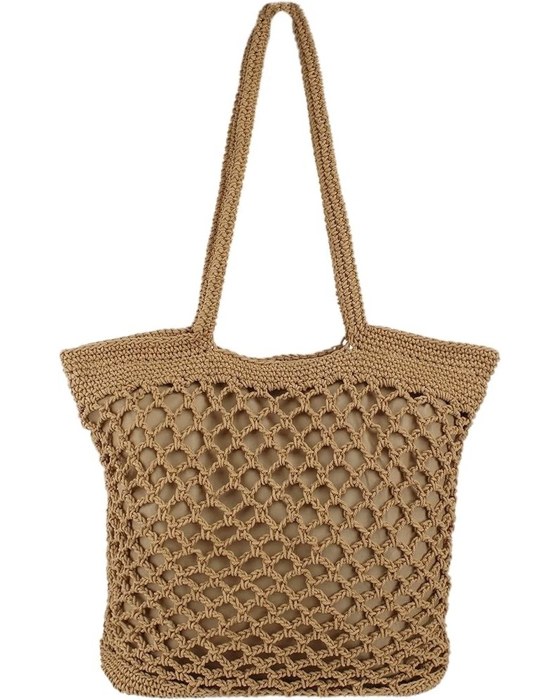 Fashion Handbags Women Woven Straw Bag Summer Beach Tote Purse Light Brown $17.39 Totes