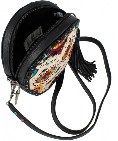 Sweet Calavera Leather Crossbody Sugar Skull Handbag, Multi $67.06 Crossbody Bags