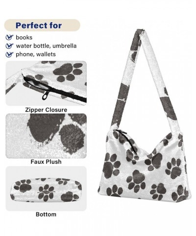 Women Boho Handbag Cartoon Pet Paw Underarm Bag Tote Bag Shoulder Bag Crossbody Bag Fluffy Cell Phone Purse Patriot Lady Trav...