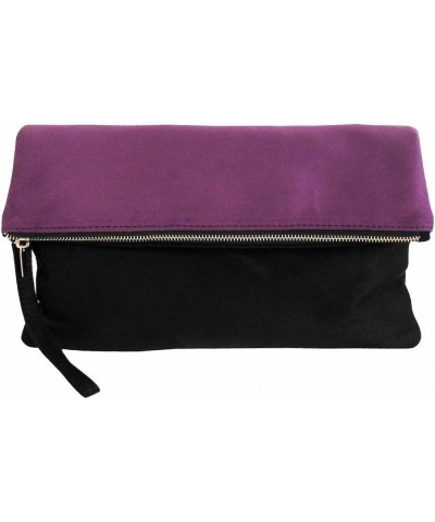 Soft Faux Suede Colorblock Wristlet Purple $13.97 Wristlets