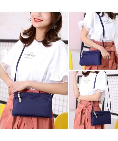 Small Crossbody Bags Multipockets Shoulder Purses Handbags Nylon Messenger Bags for Women Grey $17.50 Totes