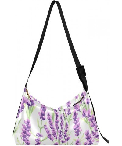 Travel Crossbody Bags Strawberries Pattern Colorful Cute Ladies Zipper Bag Waterproof Women Shoulder Bags Lavender Flowers $1...