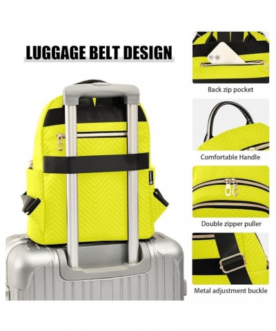 Backpack Purse for Women Yellow Casual Shoulder Bag Small Backpack S Medium $13.00 Backpacks