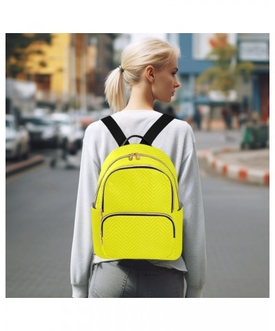 Backpack Purse for Women Yellow Casual Shoulder Bag Small Backpack S Medium $13.00 Backpacks