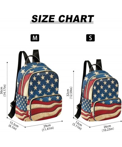 4th of July Women Backpack American Stars Cool Flag Fireworks Eagle Stars and Stripes Cute Anti-Theft Travel Backpack Lightwe...