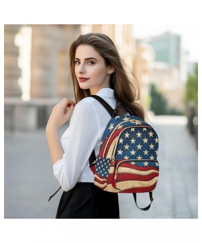 4th of July Women Backpack American Stars Cool Flag Fireworks Eagle Stars and Stripes Cute Anti-Theft Travel Backpack Lightwe...