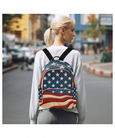 4th of July Women Backpack American Stars Cool Flag Fireworks Eagle Stars and Stripes Cute Anti-Theft Travel Backpack Lightwe...