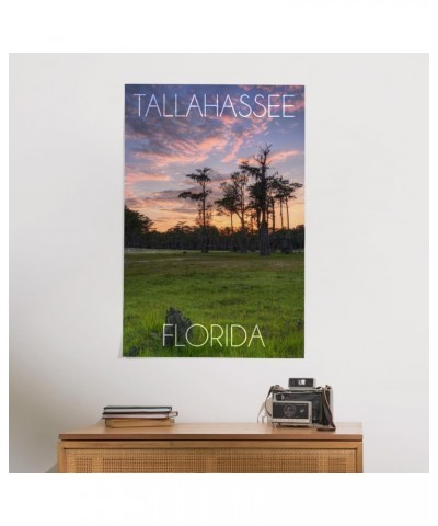 24x36 Inch Giclee Art Print Wall Decor, Tallahassee, Florida, Cypress and Sunset $25.00 Totes