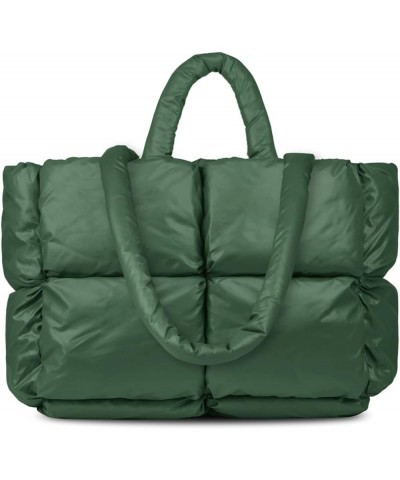 Handbags for women,handbags,Large Puffer Tote Bag, Hobo bags for women，Trendy tote bag Large Green $18.04 Totes