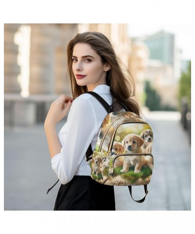 Butterflies Boho Style Womens Backpack Small Quilted Backpack Purse for Women Cute Puppies Medium $17.84 Backpacks