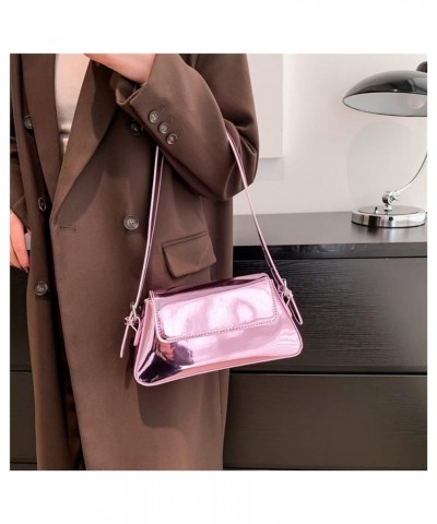 Women Armpit Bag Silver Chic Female Shoulder Bags Party Lady Purses And Handbags Pink $13.30 Shoulder Bags